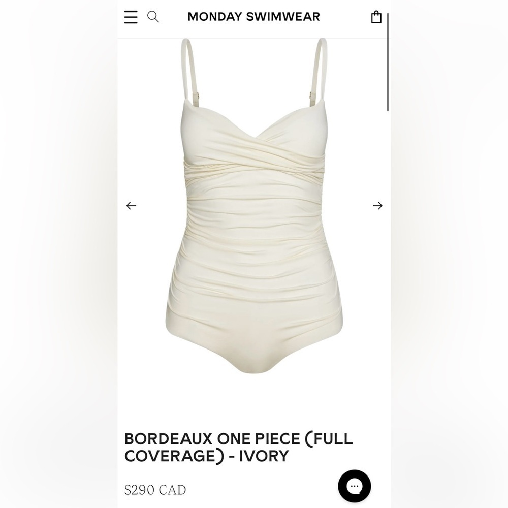 Monday Swimwear Bordeaux One Piece Swimsuit - Ivory